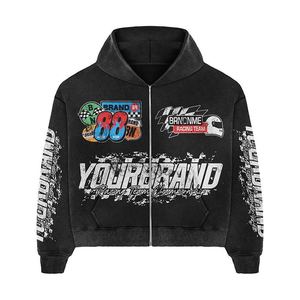 Survêtement tendance pour homme, personnalisé, à capuche évasée, imprimé, décontracté, infroissable, respirant, confortable et léger - Product Image 2