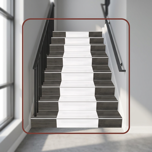 Luxury 1200x300mm Porcelain <b>Step</b> Riser Tiles Firebrick Matte Finish Anti-Slip Stair Treads for Hall From Indian Manufacturer - Product Image 4