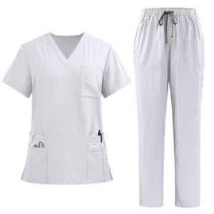 Nouveautés : Uniformes de travail pour médecins et infirmières, blouses chirurgicales, pantalons droits pour salle d'opération, ensembles de couleur unie - Product Image 5