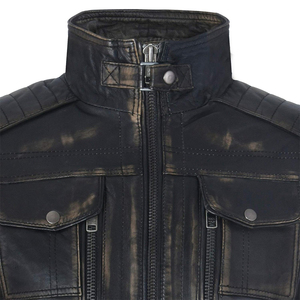 Chaqueta de Cuero para Hombre de Diseño Nuevo y Personalizado, Chaqueta de Cuero Transpirable para Hombre, la Más Vendida - Product Image 4