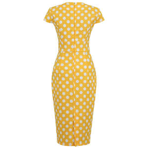 Vestido Polo Blanco para Mujer al por Mayor - Listo para Imprimir Logotipo - Vestido Deportivo de Piqué con Rayas en Contraste y Manga Corta - Product Image 3