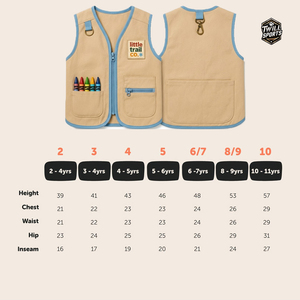 Gilet utilitaire pour enfants OEM, écologique, respirant, en toile, avec bordure en dentelle, plusieurs poches, unisexe, toutes saisons, gilet uniforme - Product Image 6