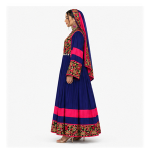Achetez en ligne une élégante robe de mariée afghane de styliste, faible MOQ, prix raisonnables, design tendance, robe afghane Kuchi à vendre. - Product Image 3