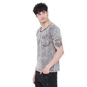 เสื้อยืดคอกลมผู้ชายแบบสปอร์ต รุ่น ZBA-0001 ผ้าคอตตอน/โพลีเอสเตอร์  ลายเรียบ  โลโก้ด้านหน้า  ขายส่ง SPORTLICH WEAR - Product Image 3
