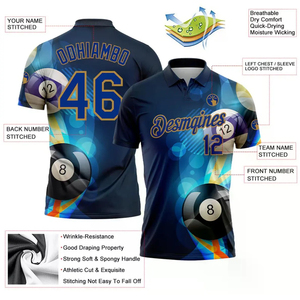 Impression personnalisée de maillots de billard, polos et t-shirts pour hommes, maillots de football et maillots de snooker pour équipes de billard - Product Image 5