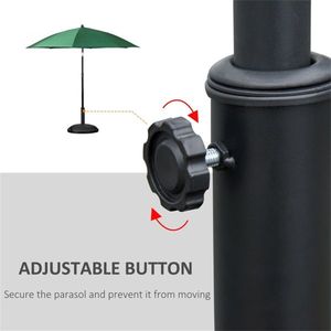 Ombrellone da Giardino Quadrato con Base in Acciaio Inox e Ferro per Patio, Ristorante, Hotel, Spiaggia - Consigliato per la Pioggia - Product Image 5