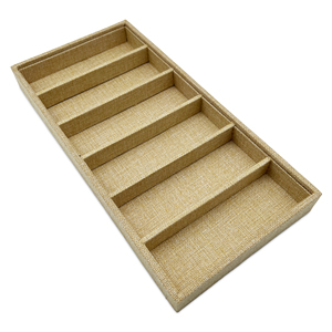 6 Slots Eyeglasses <b>Storage</b> <b>Box</b> Rectangle Soft <b>Fabric</b> Sunglasses Eyewear Display Case - Product Image 5