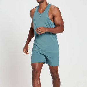 Camiseta sin Mangas de Algodón para Hombre, Tejido Transpirable, Chaleco Deportivo para Gimnasio, Estilo Moderno de Alta Calidad, 300g - Product Image 2