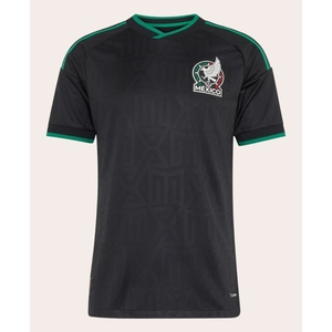 Camiseta de Fútbol de Visitante del Equipo Nacional de México 2026, 100% Algodón, Estampado Animal, Transpirable, Talla Grande |   Edición al por Mayor - Product Image 3