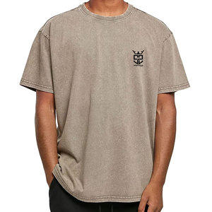 Camisetas de algodón 100% con estampado y lavado ácido, de corte holgado, de alta calidad, hechas en Pakistán, al por mayor, a precio económico, para hombre. - Product Image 2