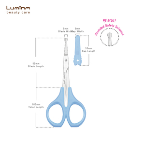 กรรไกรตัดผมแบบใบมีดบางเพื่อความปลอดภัยและความงาม - Product Image 3