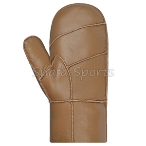 Gants de ski professionnels en cuir de chèvre, doux, durables et respirants, pour l'hiver et les activités de plein air, fournis directement par l'usine. - Product Image 5