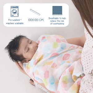 Polka Tots Jumbo jr. & Emmaillotements imprimés à pois (lot de 2) - Product Image 4