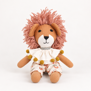 Peluche Lion Mignon, Jouet en Tissu Doux, Marionnette Cousue, 35 cm, Accessoires pour Enfants, Cadeau, Décoration de Chambre - Product Image 1