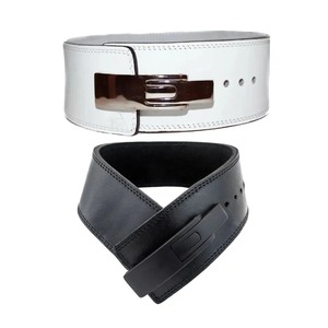 Cinturón de levantamiento de pesas con hebilla de palanca para gimnasio, cinturón de entrenamiento de cintura de 13 mm, disponible a los mejores precios - Product Image 5