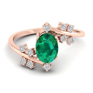 REYES Wholesale Price Oval Cut 1.2Ct <b>Emerald</b> Gemstone Wedding Gift <b>Rings</b> Solid 925 Sterling <b>Silver</b> Moissanite Birthstone <b>Ring</b> - Product Image 5