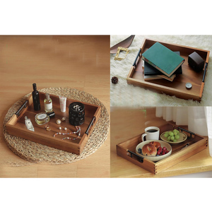 Bandeja de Servir de Madera de Mango de Lujo, Plato Decorativo Rústico de Madera para Cocina y Comedor - Product Image 5