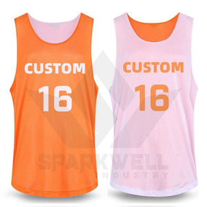 เสื้อบาสเก็ตบอลแบบกำหนดเอง คอวี แขนกุด ผ้าตาข่าย ระบายอากาศได้ดี สำหรับผู้ใหญ่ ทุกเพศ ทุกวัย ชุดทีม พิมพ์หมายเลข 16 น้ำหนัก 340 กรัม ใช้ได้ทุกฤดู - Product Image 2