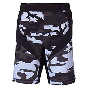 Pantalones cortos de MMA duraderos con diseño ergonómico, tela de poliéster de secado rápido, diseñados para entrenamiento y competición de alto impacto. - Product Image 3