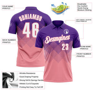 Custom Sublimated Sports Polo <b>Shirt</b> with Rib Knit Collar Custom Player Name Number Logo Quick Dry <b>Polyester</b> OEM Manufacturer Fac - Product Image 3