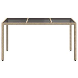 Mesa de Comedor de Jardín de Ratán Sintético Beige - Product Image 3