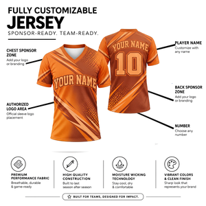 T-shirt de sublimation en polyester premium à col en V, manches courtes, léger et respirant, idéal pour le sport, design personnalisé et équipes - Product Image 2