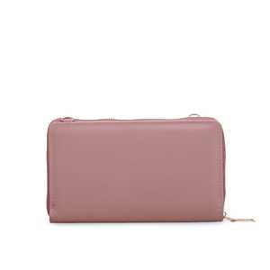 กระเป๋าและเคสเครื่องสำอางทรงกระเป๋าสตางค์ P70896ลำลองสีม่วง - Product Image 1