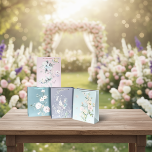 Borsa Regalo Floreale Ilan 26x32x10cm, Dimensione Media, per Regali di Nozze - Product Image 3