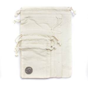 Vente chaude coton biologique cordon sac à poussière doux petit Calico flanelle tissu pochette à bijoux emballage cadeau recyclable - Product Image 2