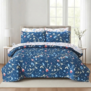 Parure de lit Twilight Garden 3 pièces, style pastoral uni, mélange de coton T-150, literie toutes saisons, usage domestique, style durable - Product Image 1