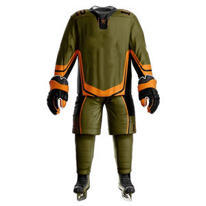Ensemble d'uniformes de hockey sur glace personnalisés 2026 avec votre logo, conception OEM, unisexe, écologique, uniforme orné - Product Image 1