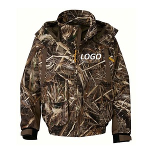 Fabricant de vêtements pour hommes OEM, logo personnalisé, design camouflage, veste coupe-vent matelassée, veste en nylon camouflage Bottomland, vestes de coach - Product Image 1
