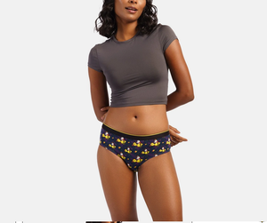 กางเกงในผู้หญิงแฟชั่นใหม่ ผลิตจากโรงงานโดยตรง ขายส่ง OEM รับผลิตตามแบบ 100% ผ้าฝ้าย ไร้ตะเข็บ ระบายอากาศได้ดี เอวกลาง ลายพิมพ์ ฮิปสเตอร์ - Product Image 3