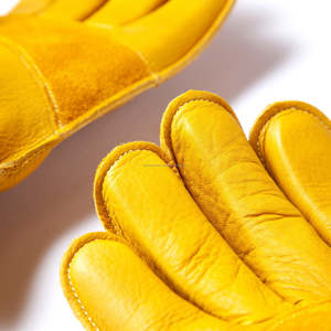 ถุงมือหนังวัวสำหรับผู้หญิงแบบสั้นปรับได้ถุงมือป้องกันมือทำงานทำสวนสำหรับใส่กลางแจ้งใส่ทุกวัน - Product Image 5