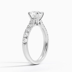 แหวน BOJ รุ่น 016 ทรงคุชชั่นคัท เงินแท้ 925 ประดับเพชรครึ่งวง 2 กะรัต สี D ความสะอาด VVS1 มอยส์ซาไนต์ รับรองโดย GRA ราคาประหยัด - Product Image 2