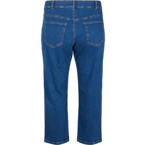 กางเกงยีนส์ทรงตรงเอวสูงแบบครอป ระบายอากาศได้ดี แฟชั่นสุดฮิตสำหรับผู้หญิง พร้อมปรับแต่งได้ - Product Image 3