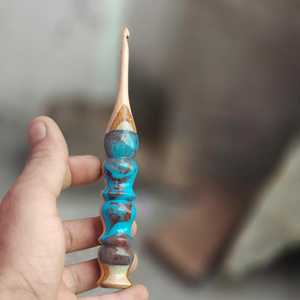 Luxury Wooden & Resin <b>Crochet</b> <b>Hook</b> for Comfortable Long Crafting Sessions for Embroidery Crafts Cross-Stitching & Needlework - Product Image 3