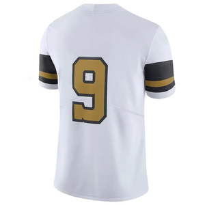 Maillot de football américain personnalisé pour hommes, grande taille, respirant, séchage rapide, col en V, manches courtes, longueur courte, de haute qualité - Product Image 2