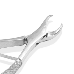 Forceps d'extraction dentaire # 23Sk Mâchoires supérieures et inférieures manuelles en acier inoxydable pour chirurgie dentaire, poignée ergonomique, certifiées CE - Product Image 4