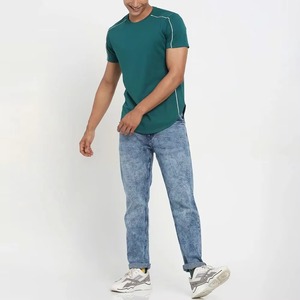 เสื้อยืดคอตตอน 100% แบบเรียบ ไม่มีลาย ขายส่ง คุณภาพดี ทรงหลวม ไหล่ตก เสื้อยืดเปล่าสำหรับผู้ชาย เสื้อยืดผู้ชายกันยับ ทรงโอเวอร์ไซส์ - Product Image 2