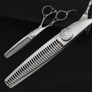 Ensemble de ciseaux pour gauchers, ciseaux de barbier professionnels, ciseaux de coupe de cheveux japonais 440c, kit de ciseaux à effiler - Product Image 5