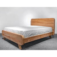 Base de Cama de Teca Sólida para Dormitorio, Restaurante, Hotel, Villa, Resort, Cafetería, Mobiliario Comercial para Hostelería, Venta al por Mayor
