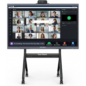 55-Inch 4K UHD Android 14 Interactive Smart Electronic Whiteboard 10-Point <b>Touch</b> <b>Screen</b> <b>Monitor</b> for Conference & Classroom Use - Product Image 3