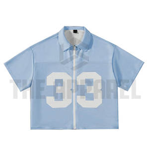 Camiseta de malla extragrande personalizada OEM para hombre, estilo urbano, hip hop, al por mayor, transpirable, de poliéster, para deportes - Product Image 2