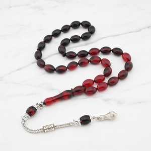 Rosario Islámico Ecológico Hecho a Mano con Temática Religiosa y de Amor, Personalizable, Cuentas de Resina Amarilla para Decoración del Hogar - Product Image 1