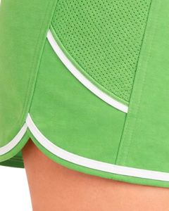 Pantalones Cortos Deportivos Verdes para Mujer, Poliéster y Elastano, Transpirables, de Malla, de Secado Rápido, Cintura Elástica con Cordón, para Gimnasio, Correr, Entrenamiento, Ropa Deportiva - Product Image 6