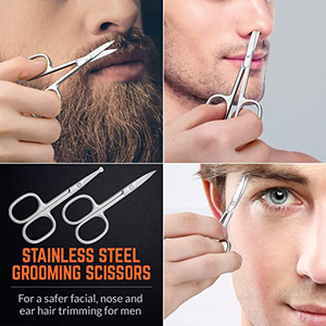 Ciseaux à ongles professionnels de haute qualité en acier inoxydable, personnalisés, droits, avec une pointe de lame tranchante pour les cuticules, durables - Product Image 6