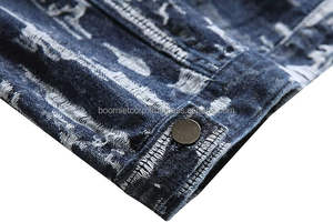 Boomletcorp Oem Service Denim Jackets Hot Selling in High Quality 2024 Street Wear Customized Best Sale Denim Jackets for Men. - Product Image 6