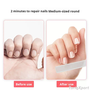 Lime à ongles double face en émeri, grain 180, outil de soin des ongles réutilisable pour le façonnage et le polissage des ongles - Product Image 3