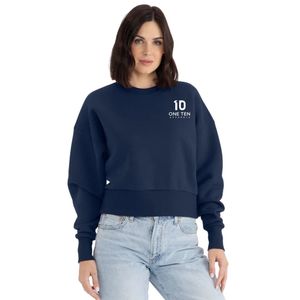 เสื้อสเวตเชิ้ตแขนยาวผู้หญิง คอกลมทรงโอเวอร์ไซส์ ผ้าฟลีซนุ่ม สวมใส่สบาย แฟชั่นลำลอง เหมาะสำหรับใส่ทุกวัน สตรีทแวร์ รับสกรีนโลโก้ - Product Image 1
